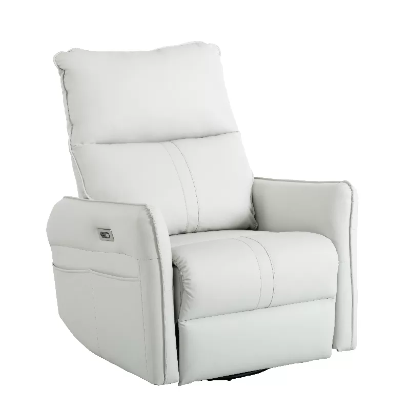 270° Power Swivel Rocker Recliner Chair, Electric Glider Reclining Sofa With Usb Ports, Power Swivel Glider, Rocking Chair Nursery Recliners For Living Room Bedroom 13