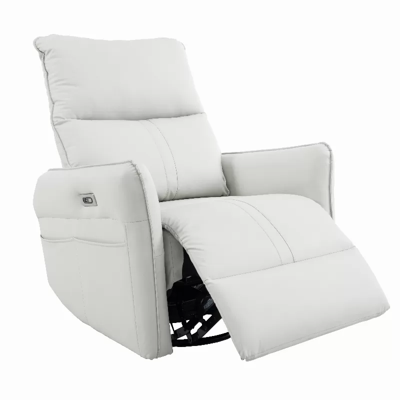 270° Power Swivel Rocker Recliner Chair, Electric Glider Reclining Sofa With Usb Ports, Power Swivel Glider, Rocking Chair Nursery Recliners For Living Room Bedroom 6